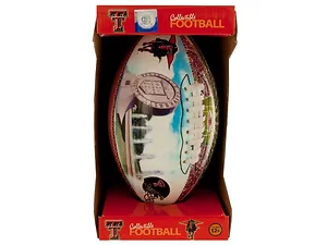 OC989 | Bulk Buys Texas Tech PVC Football - Collectible and