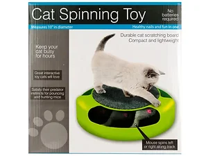 Bulk Buys Cat Scratch Pad Spinning Toy with Mouse