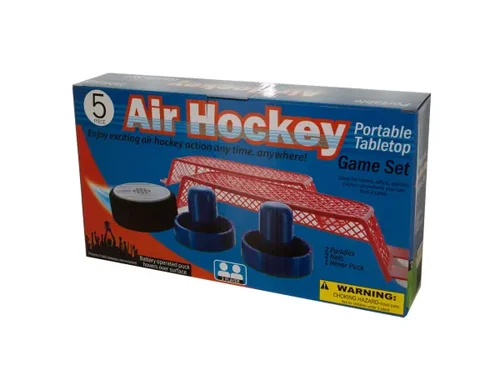 OD512 | Bulk Buys Portable Air Hockey Game Set for Tabletop