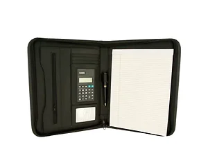 OD778 | Bulk Buys Sleek 13-Inch Black Zippered Portfolio