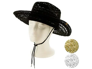 OD843 | Bulk Buys Stylish Cowgirl Hat with Adjustable Neck