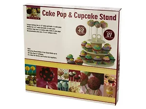 OD988 | Bulk Buys Elegant 3-Tier Cake Pop and Cupcake