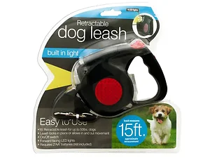 Bulk Buys Retractable Dog Leash with LED Light