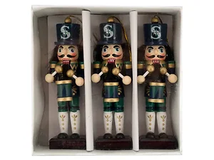 OF159 | Bulk Buys Seattle Mariners Nutcracker Ornament Set