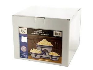 OF336 | Bulk Buys Memphis Tigers 3-Piece Melamine Serving