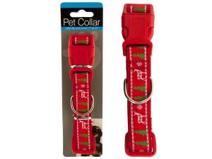 Bulk OF412 Christmas Design Adjustable Pet Collar