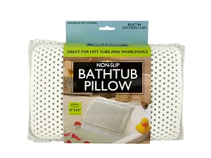 OF441 | Bulk Buys Non-Slip Bathtub Pillow with Suction Cups