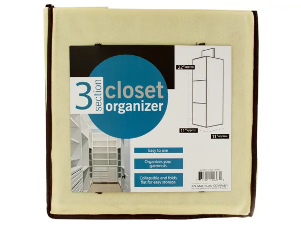 Bulk OF460 3 Section Closet Organizer