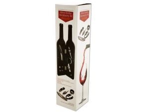 Bulk OF521 Wine Bottle Accessory Kit In Bottle-shaped Case