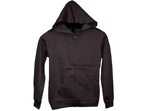OF587 | Bulk Buys Girls' Cocoa Zip Hoodie - Extra Small