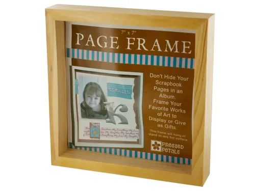 OF745 | Bulk Buys Elegant Natural Wood Page Frame for