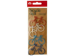 Bulk Buys Fun Bicycle-Shaped Page Markers Set - 4 Pieces