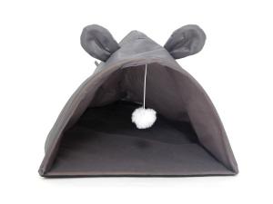 Bulk OF791 Mouse Shape Cat House With Hanging Toy