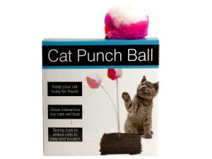 Bulk OF800 Cat Punch Ball Toy With Furry Base