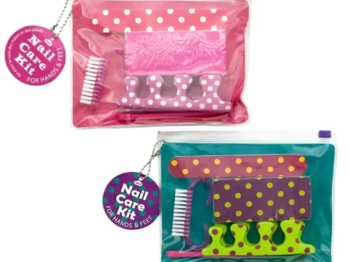 Bulk Buys Polka Dot Travel Nail Care Set - Fun & Functional