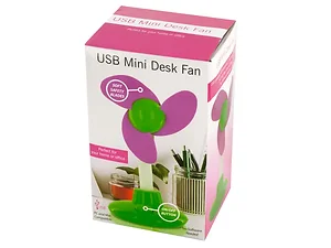 Bulk Buys USB Mini Flower Shape Desk Fan