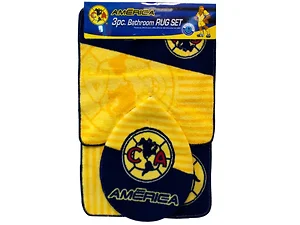 Bulk Buys Club America 3-Piece Bathroom Rug Set - Team
