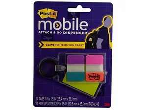 OL208 | Bulk Buys Post-it Attach & Go Clip-On Dispenser