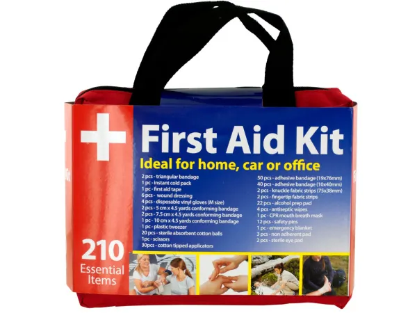 Bulk OL377 First Aid Kit In Easy Access Carrying Case