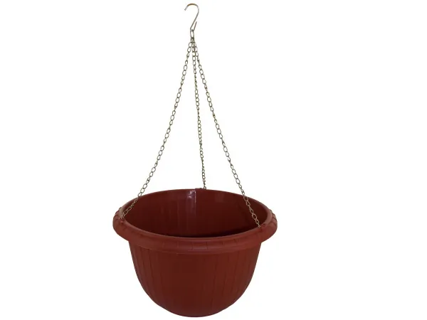 Bulk OL436 Hanging Flower Pot With Metal Link Chain