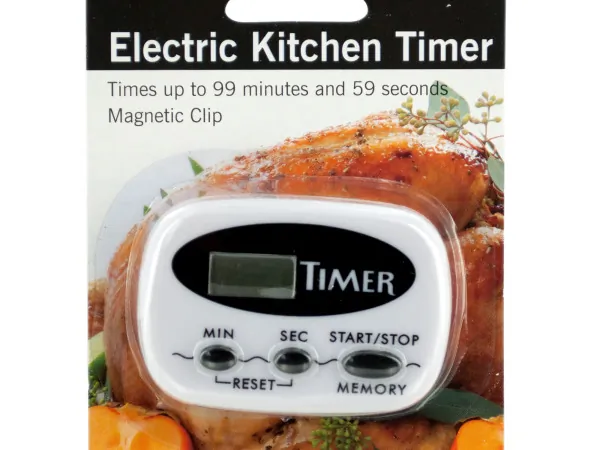 Bulk OL466 Electric Kitchen Timer With Magnetic Clip