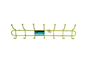 OL587 | Bulk Buys Colorful 7 Hook Metal Wall Rack for Coats