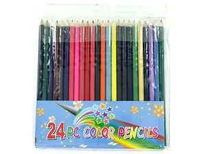 OP210 | Bulk Buys Vibrant Colored Pencils Set - 24 Assorted
