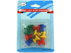 OP442 | Bulk Buys Vibrant Large Push Pins in Assorted