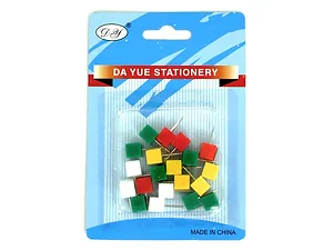 OP466 | Bulk Buys Square Push Pins - Ideal for Office and