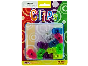 OP487 | Bulk Buys 12-Pack Colorful Mitten Shaped Clips for