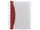 OP606 | Bulk Buys Compact 7-Inch Red and Clear Notebook for