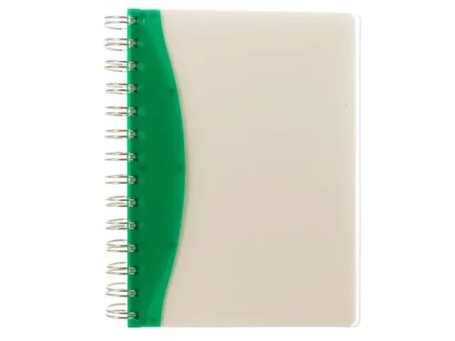 OP608 | Bulk Buys 7-Inch Green and Clear Lined Notebook