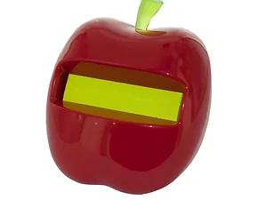 OP622 | Bulk Buys Cute Apple-Shaped Post-it Note Dispenser