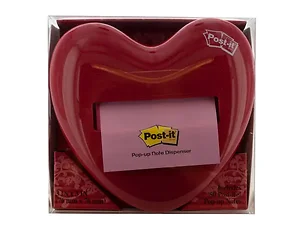 OP623 | Bulk Buys Heart-Shaped Pop-up Sticky Note Dispenser