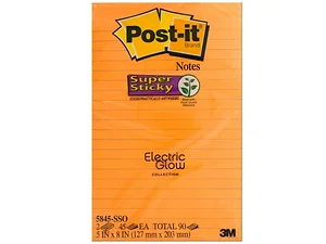 OP639 | Bulk Buys Neon Electric Post-it Super Sticky Notes