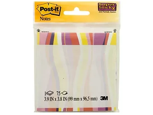 OP642 | Bulk Buys Colorful Retro Swirl Super Sticky Notes