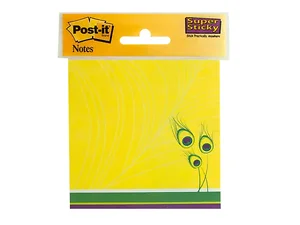 OP645 | Bulk Buys Colorful Peacock Feathers Sticky Notes