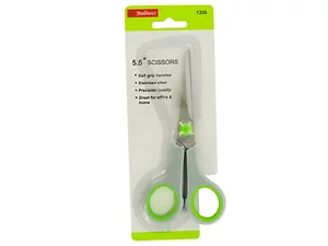 Bulk Buys Assorted Color Stainless Steel Scissors with Soft