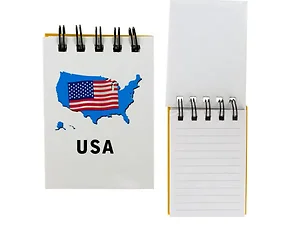 OP703 | Bulk Buys Patriotic Wirebound Notepad Set - 2 Pieces