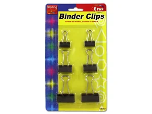 OS007 | Sterling Assorted Binder Clips - 6 Piece Set for