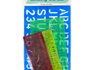 Sterling Assorted Number & Letter Stencils for Crafting
