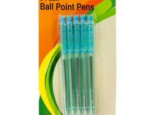 Bulk OR416 Light Blue Ball Point Pens Set