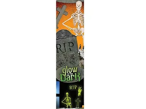 OS157 | Bulk Buys Glow in the Dark Skeleton Wall Decals for