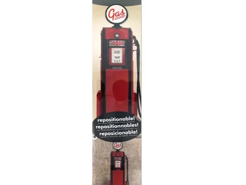 OS199 | Bulk Buys Retro Gas Pump Vinyl Wall Decal for Kids'