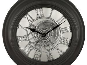 Bulk OS214 Black Gear Design Wall Clock