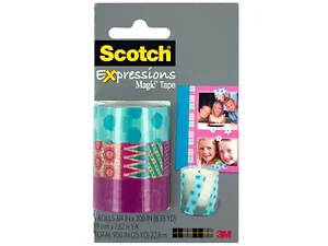 OP784 | Bulk Buys Scotch Aqua & Fuchsia Decorative Tape Set