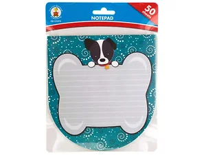 OP833 | Bulk Buys Puppy Paws Notepad with Shaped Edges