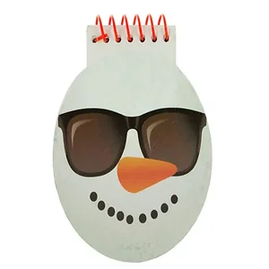 OP876 | Bulk Buys Adorable Snowman Mini Spiral Notebook