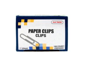 Bulk OP909 1quot; Paper Clips 100 Count