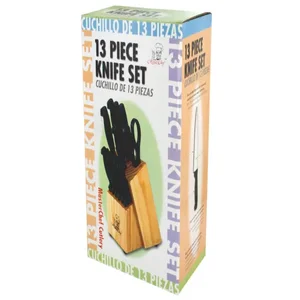 OS693 | Bulk Buys MasterChef 13-Piece Cutlery Set with Wood